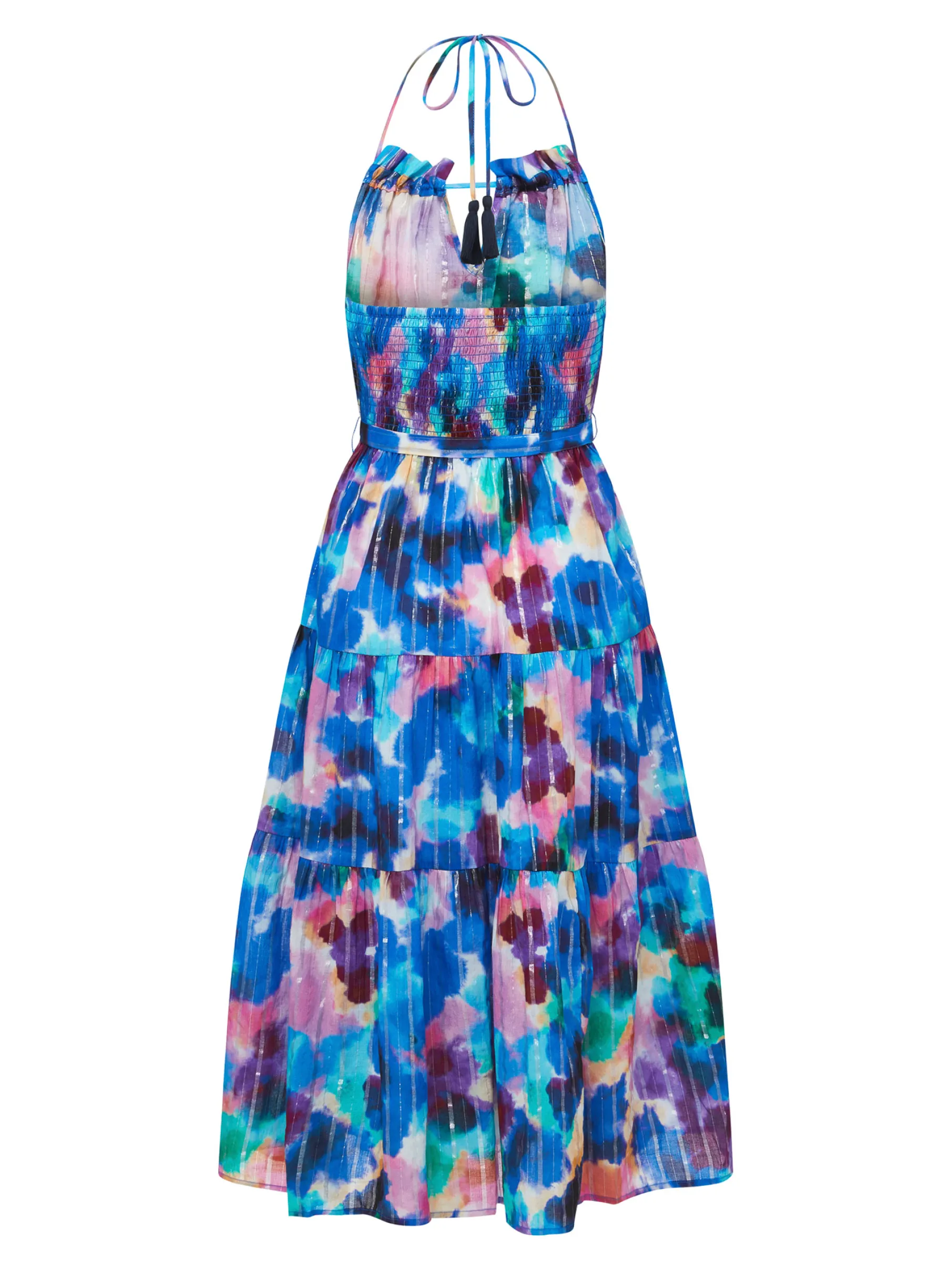 Abbie Dress Giverny Gardens Metallic