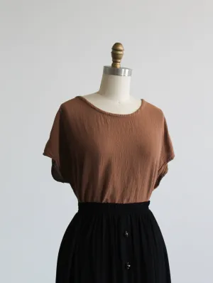 acorn cotton gauze tee