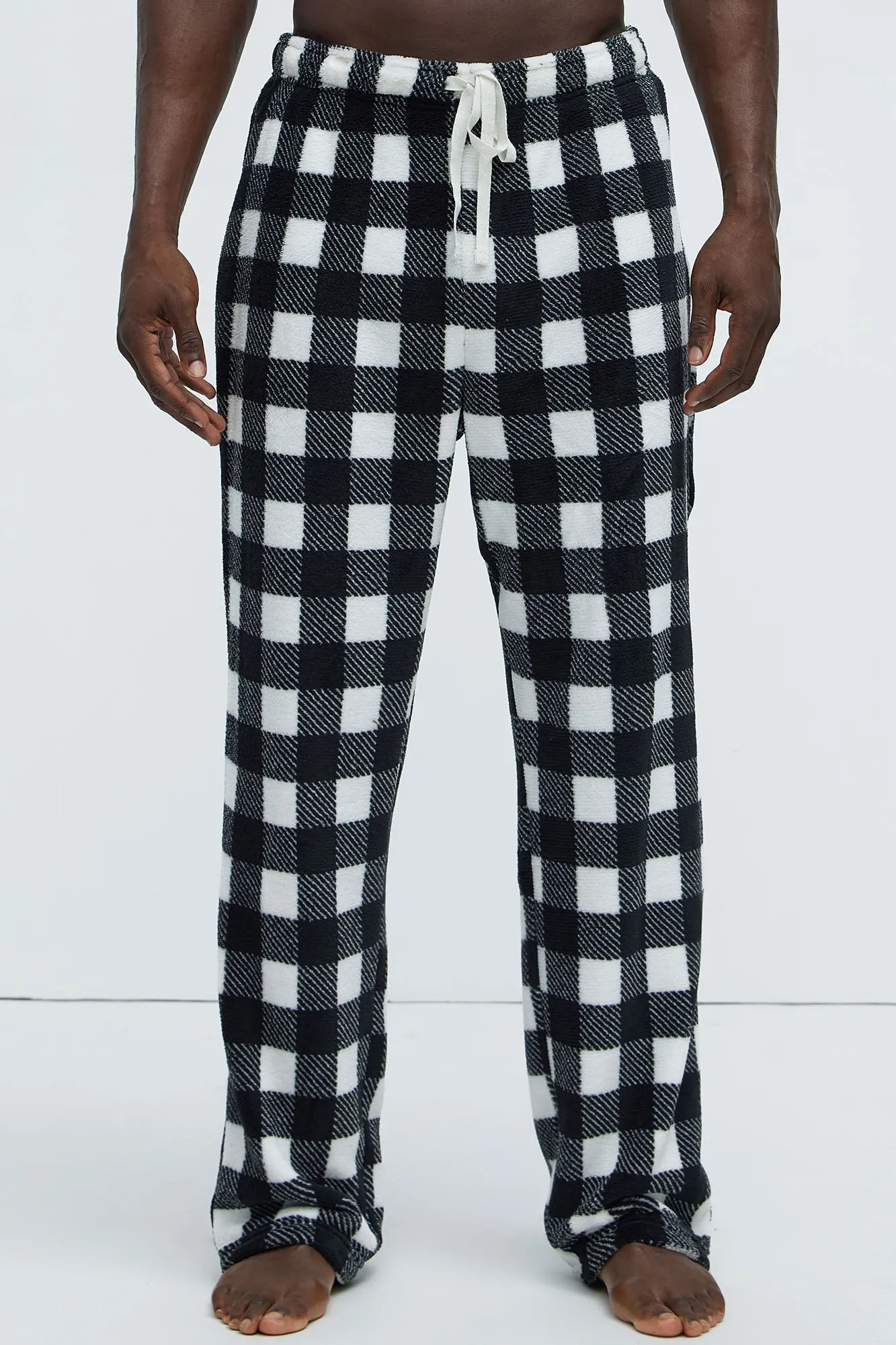 Always Cozy Holiday Lounge Pants - Black/White