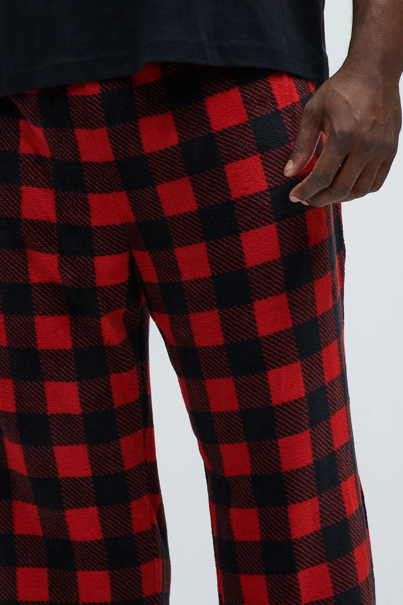 Always Cozy Holiday Lounge Pants - Red/Black
