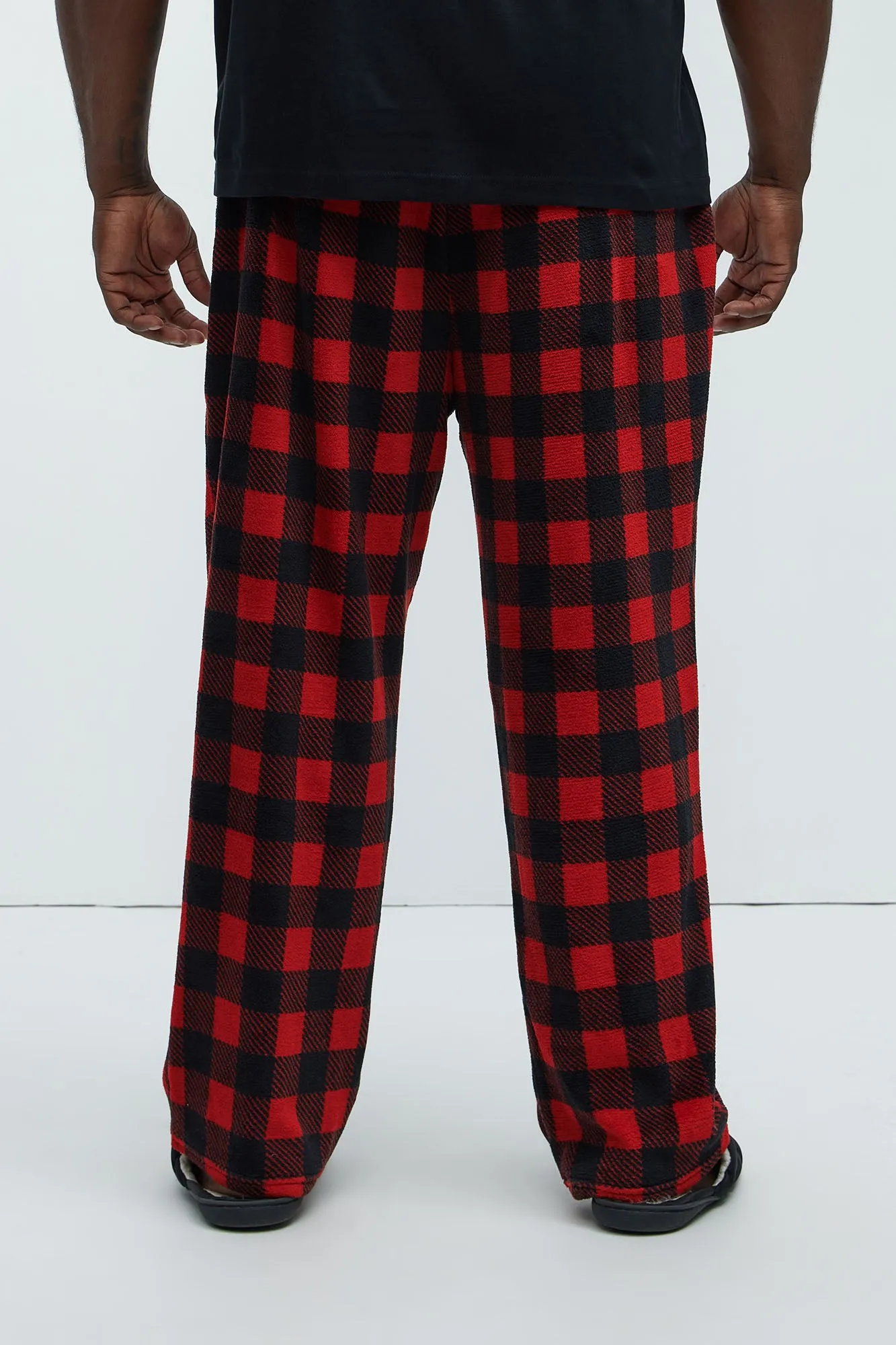 Always Cozy Holiday Lounge Pants - Red/Black