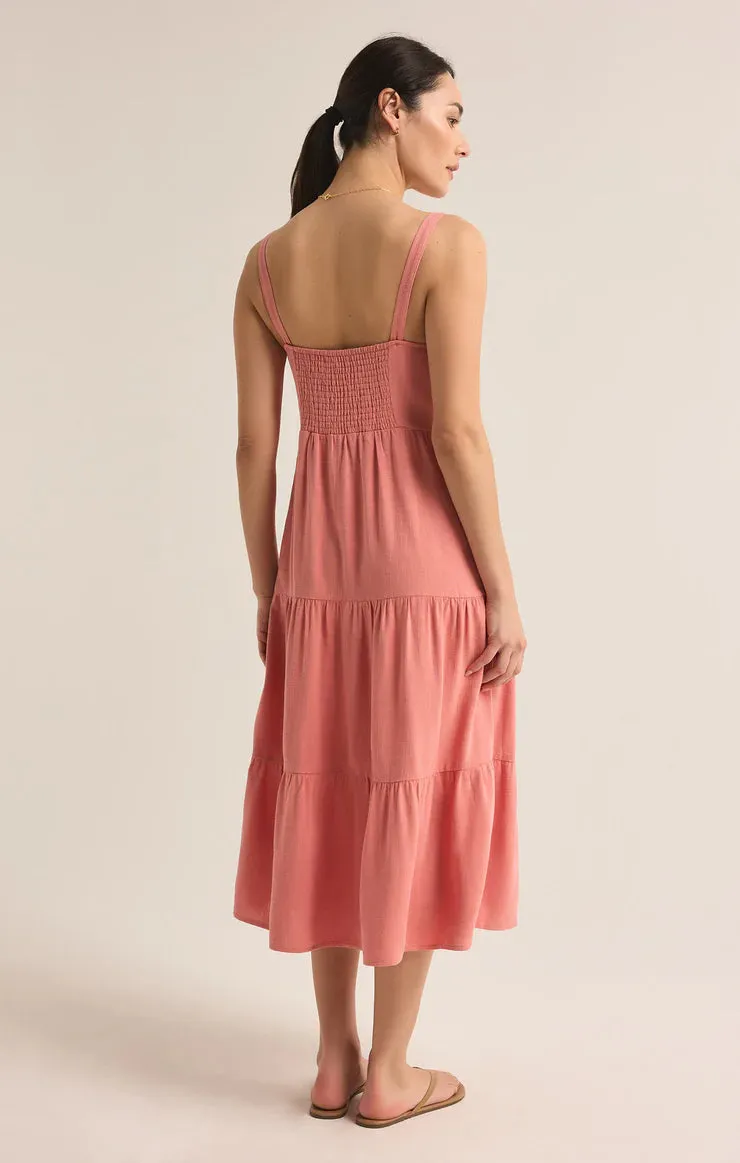 Anna Linen Midi Dress