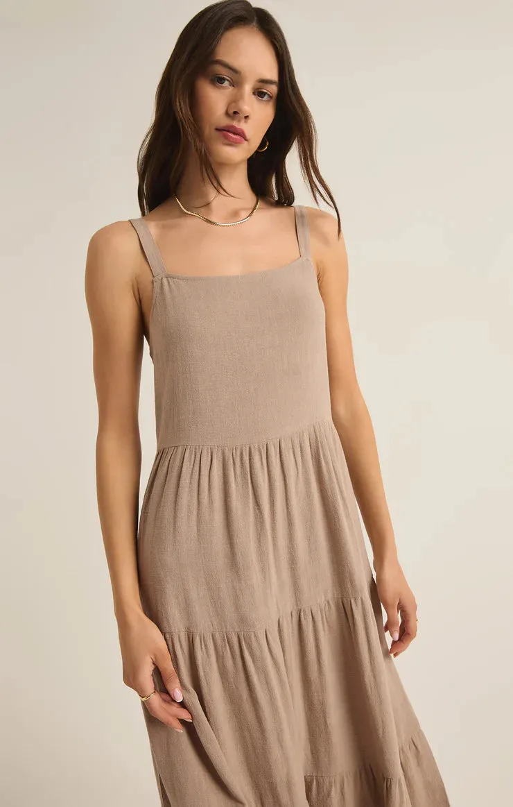 Anna Linen Midi Dress