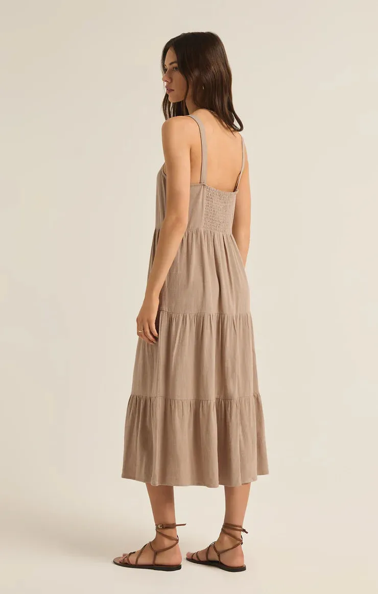 Anna Linen Midi Dress