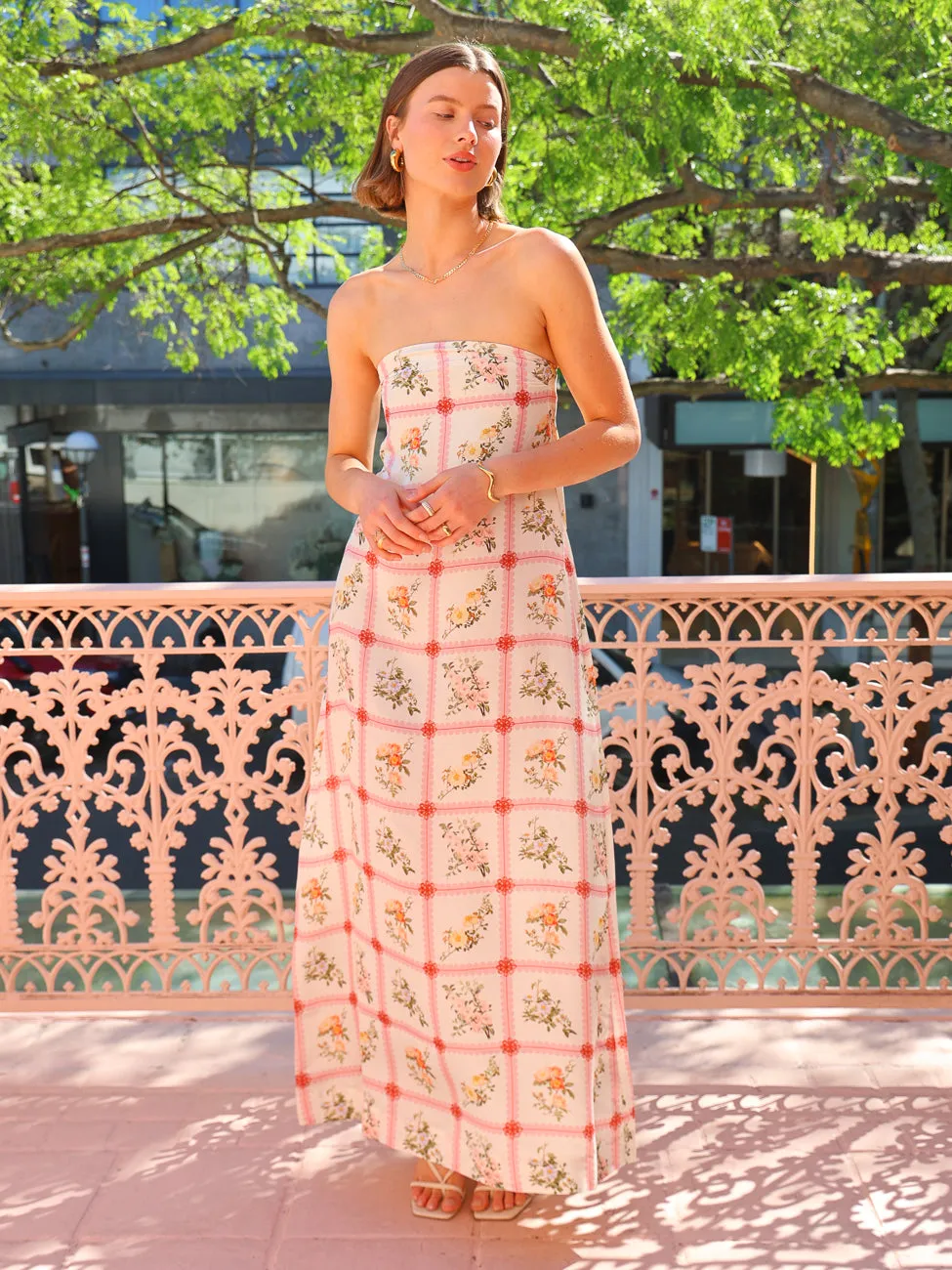 Aston Studio Lucie Dress in Hana Check