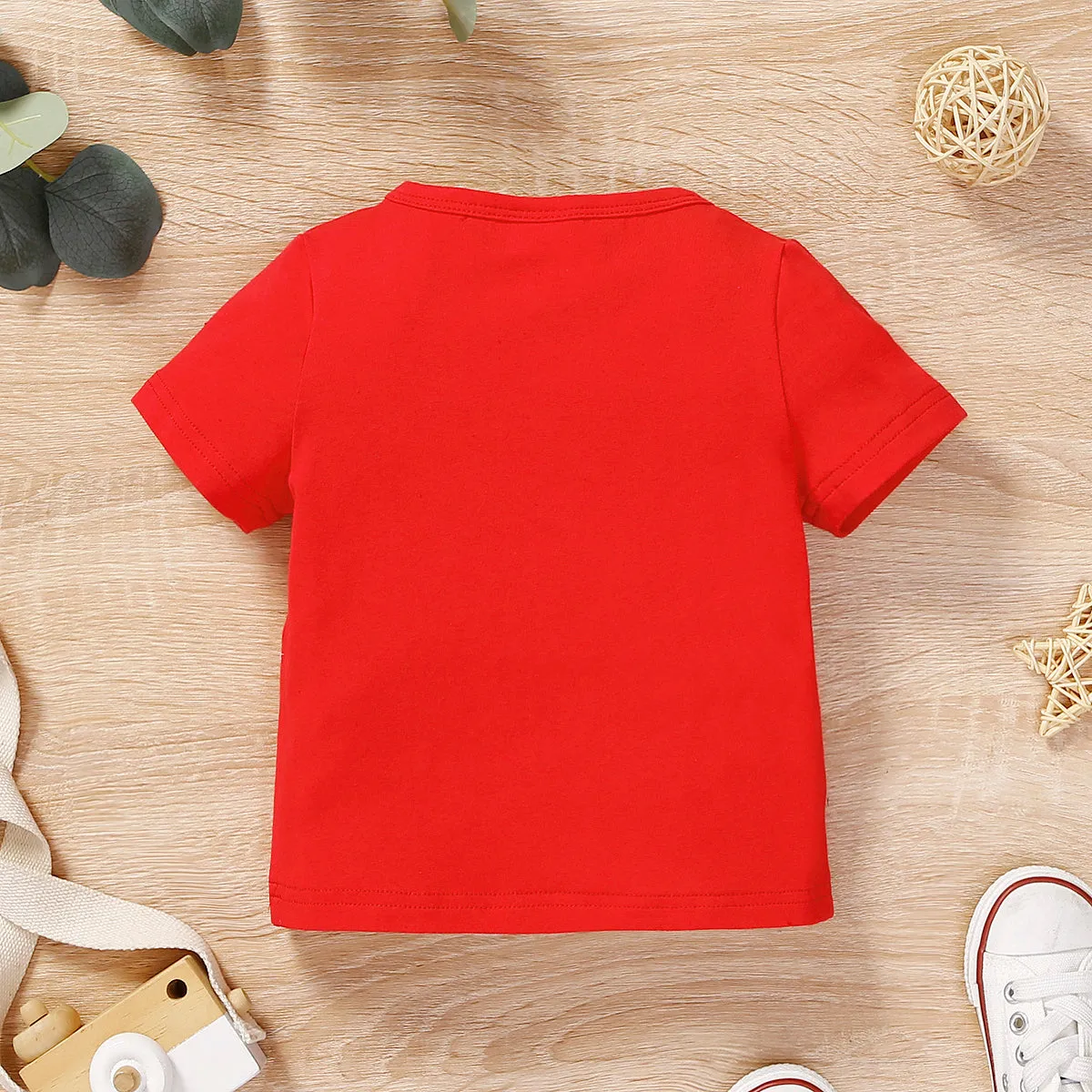 Baby Boy/Girl 95% Cotton Short-sleeve Letter Print Tee