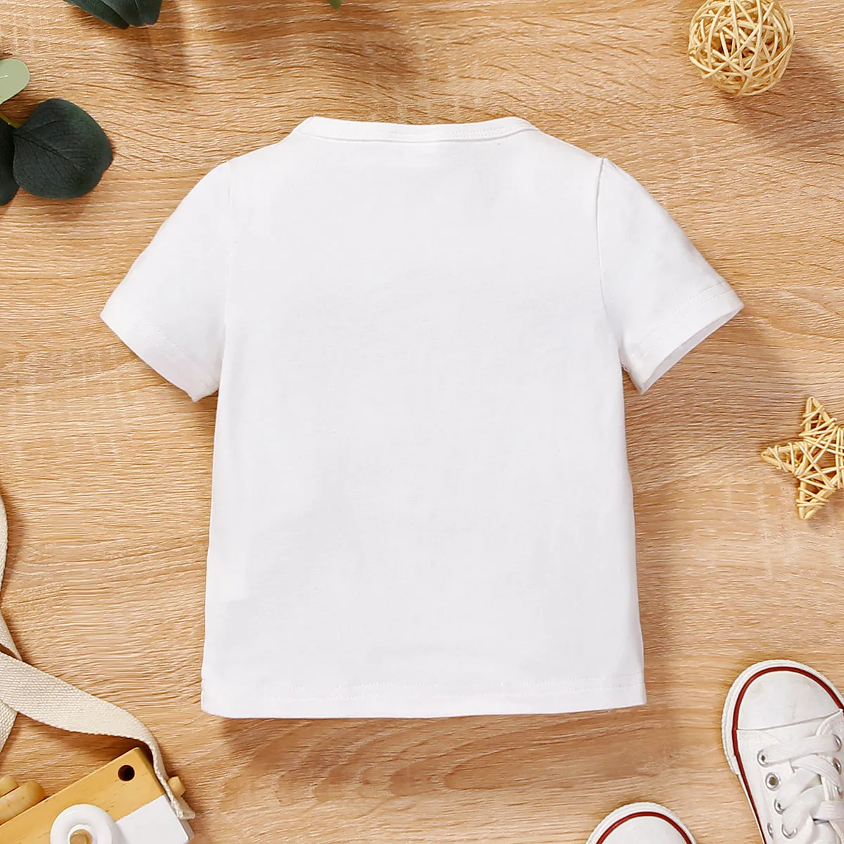 Baby Boy/Girl 95% Cotton Short-sleeve Letter Print Tee