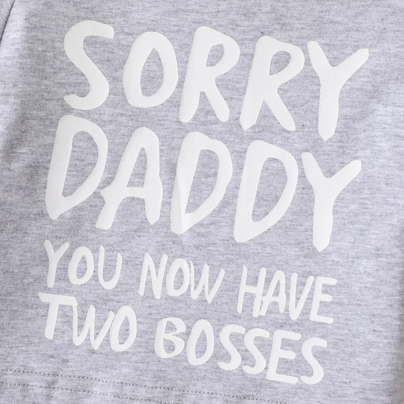 Baby Boy/Girl 95% Cotton Short-sleeve Letter Print Tee