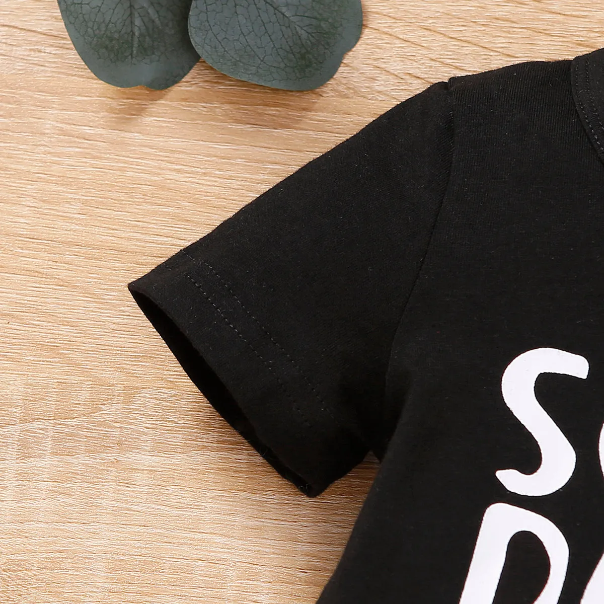 Baby Boy/Girl 95% Cotton Short-sleeve Letter Print Tee