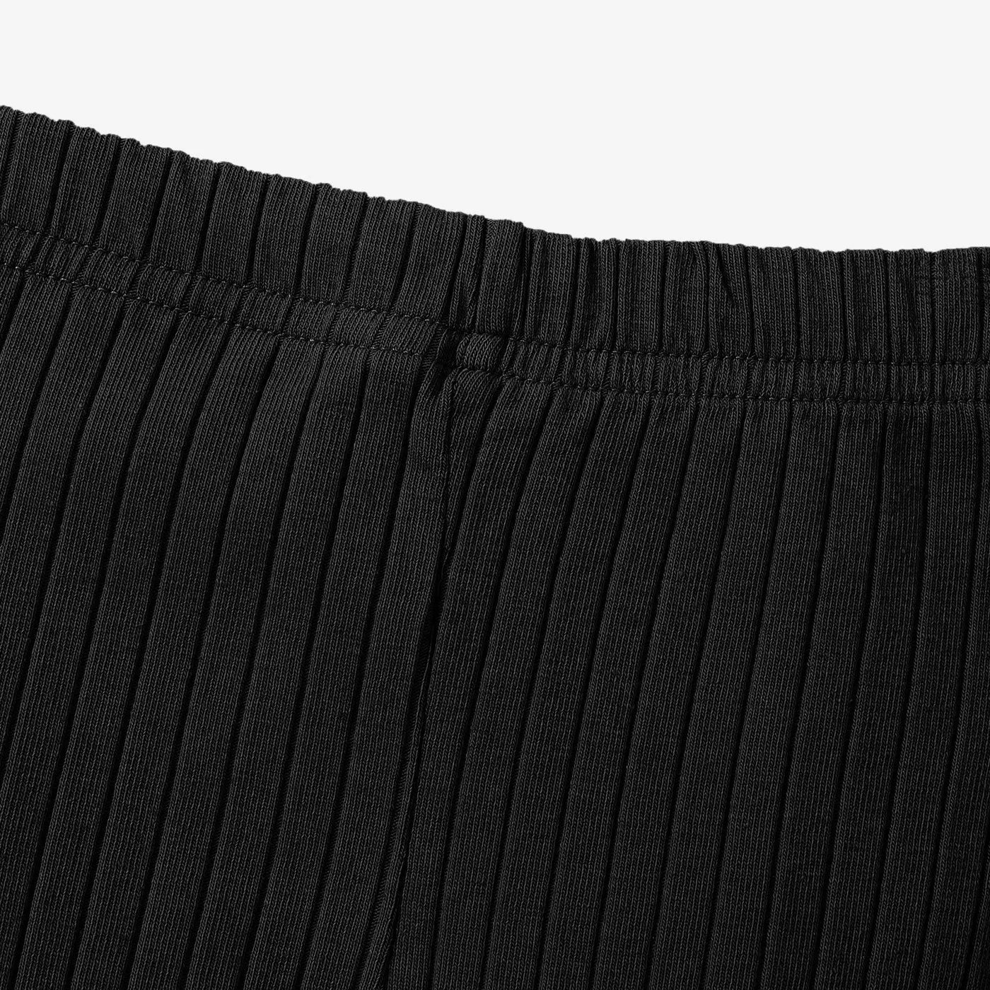 Baby Girl 95% Cotton Ribbed Solid Pants Leggings