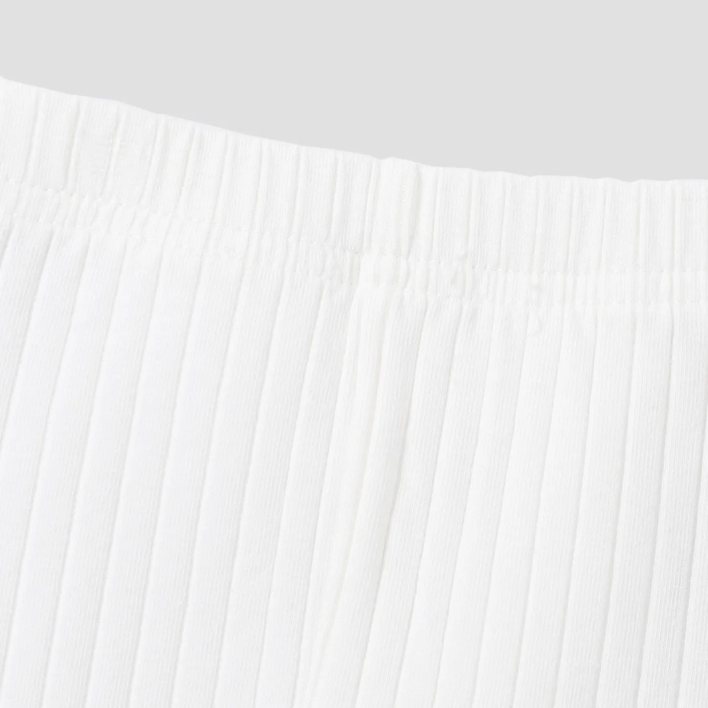 Baby Girl 95% Cotton Ribbed Solid Pants Leggings
