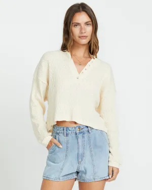 Billabong Good Catch Long Sleeve Tee - WHITE CAP