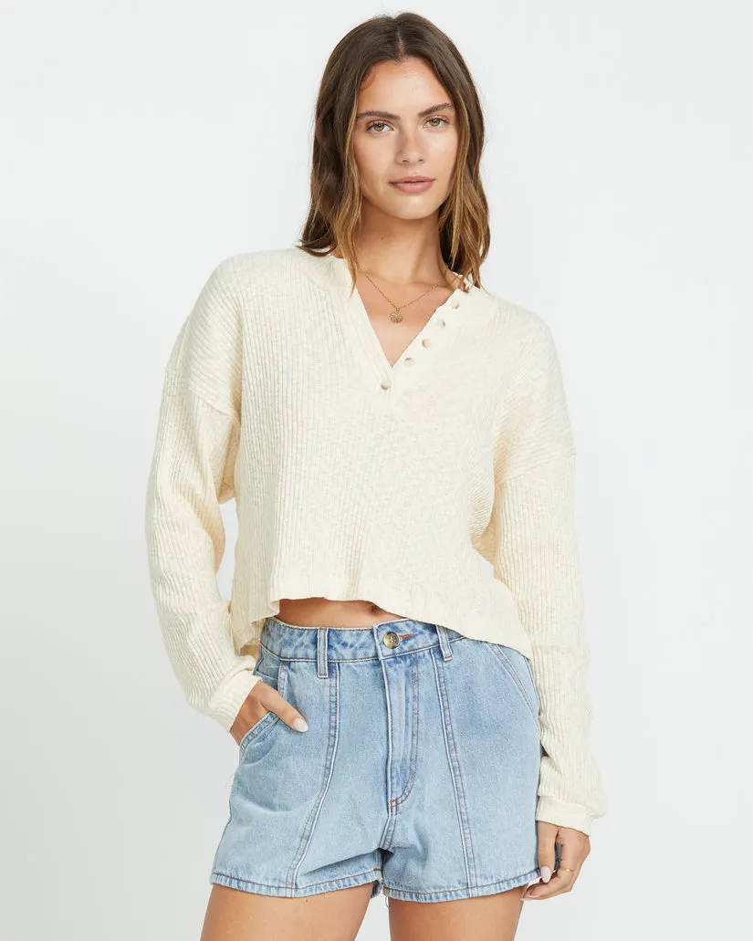 Billabong Good Catch Long Sleeve Tee - WHITE CAP
