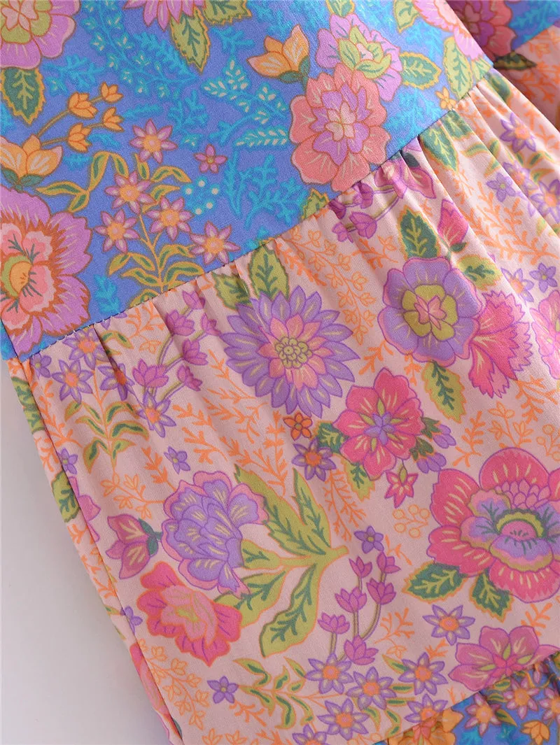 Boho Maxi Dress - Sundress - Sierra Sea Rose - Bohemian Style - Flowy Summer Dress