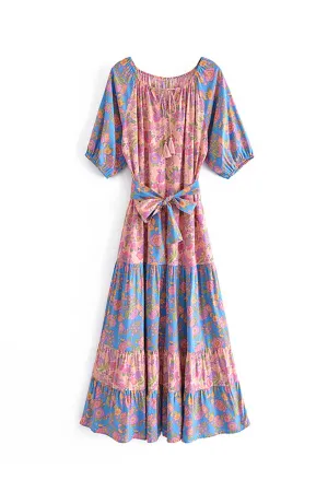 Boho Maxi Dress - Sundress - Sierra Sea Rose - Bohemian Style - Flowy Summer Dress