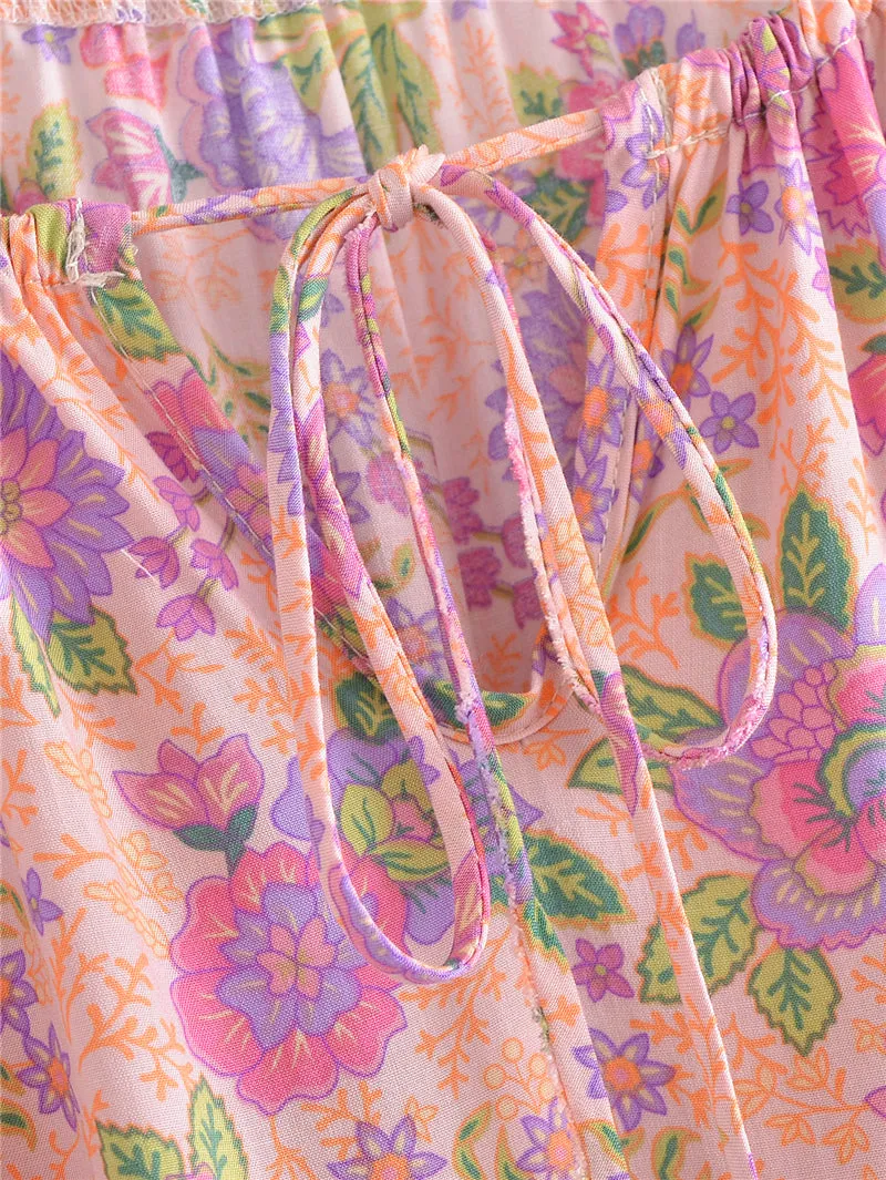 Boho Maxi Dress - Sundress - Sierra Sea Rose - Bohemian Style - Flowy Summer Dress
