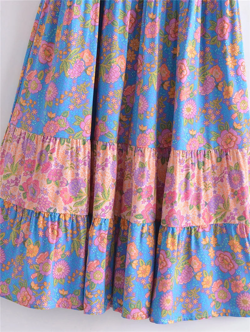 Boho Maxi Dress - Sundress - Sierra Sea Rose - Bohemian Style - Flowy Summer Dress