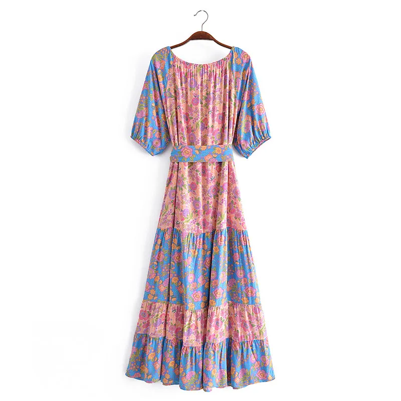 Boho Maxi Dress - Sundress - Sierra Sea Rose - Bohemian Style - Flowy Summer Dress