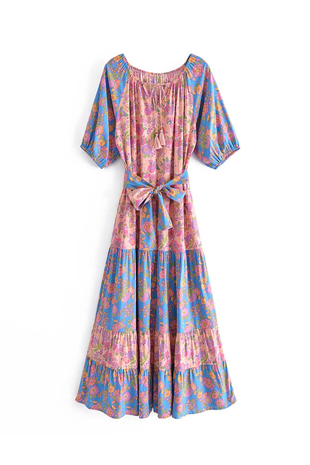 Boho Maxi Dress - Sundress - Sierra Sea Rose - Bohemian Style - Flowy Summer Dress