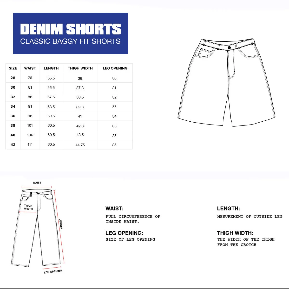 Butter Goods - Critter Baggy Denim Shorts Brick
