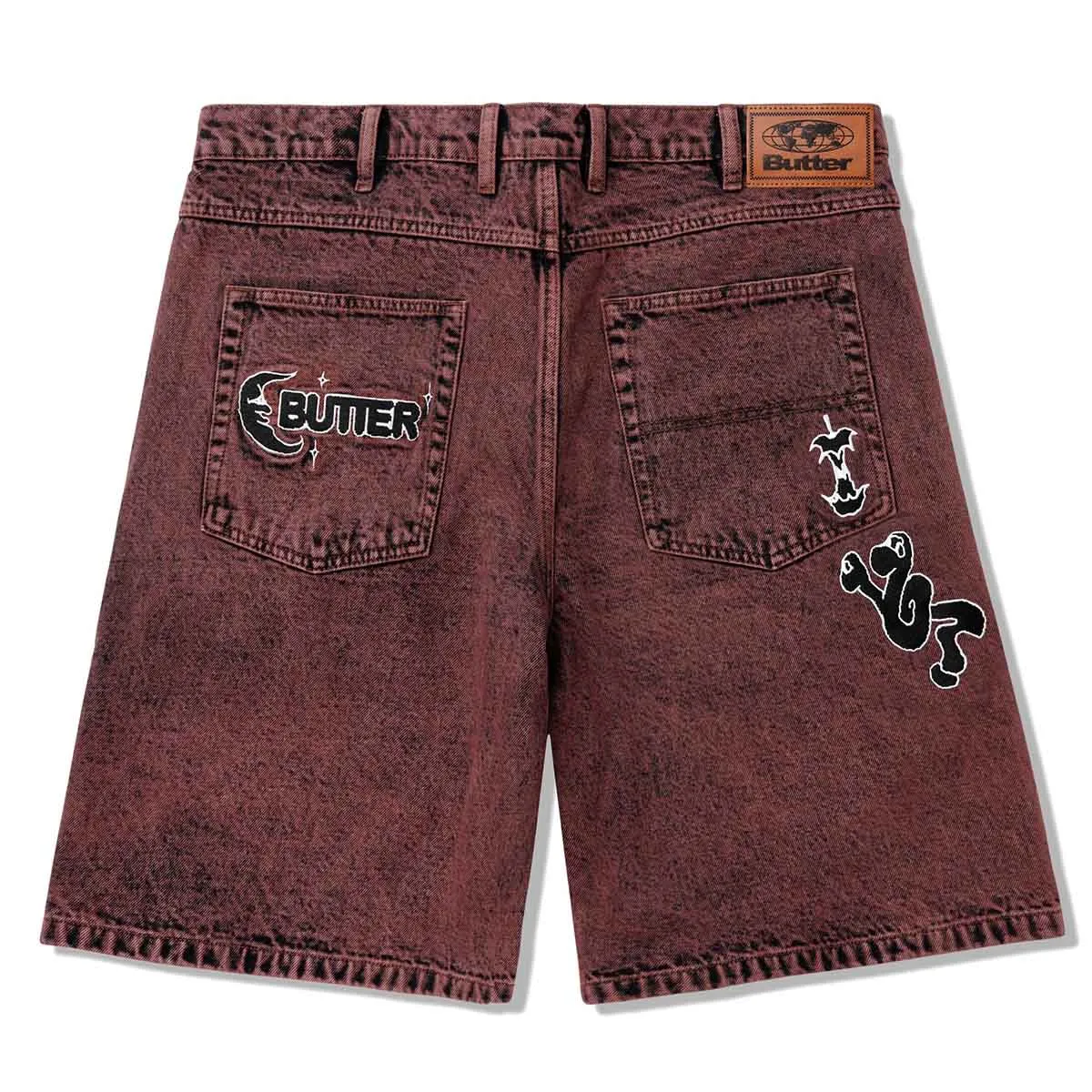 Butter Goods - Critter Baggy Denim Shorts Brick
