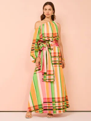 By Nicola Rosa Maxi Dress in Holiday Plaid
