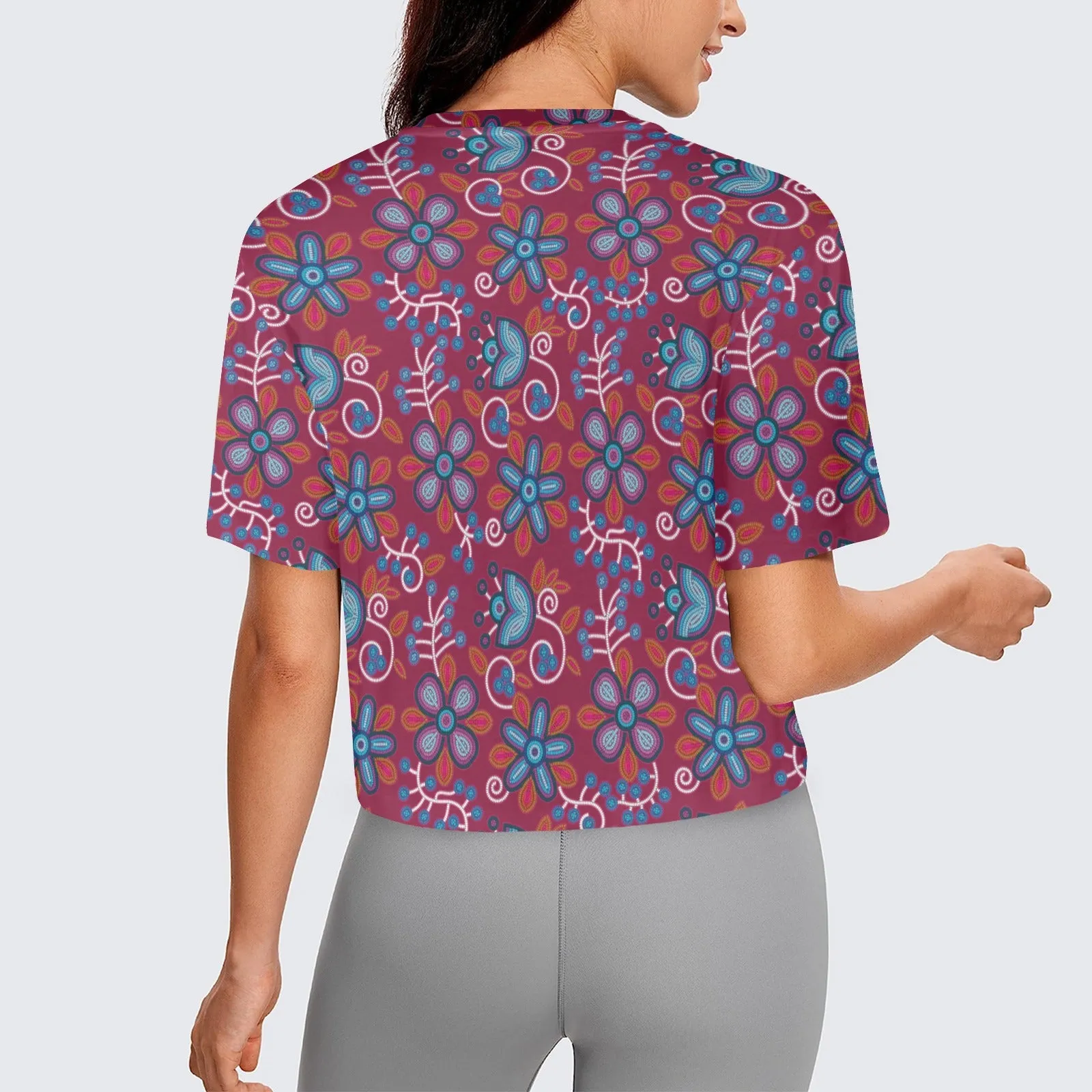 Cardinal Garden Women's Cropped T-shirt