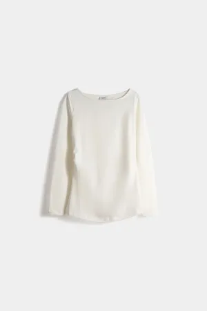 Classic Round Neck Solid T-Shirt For Women-White