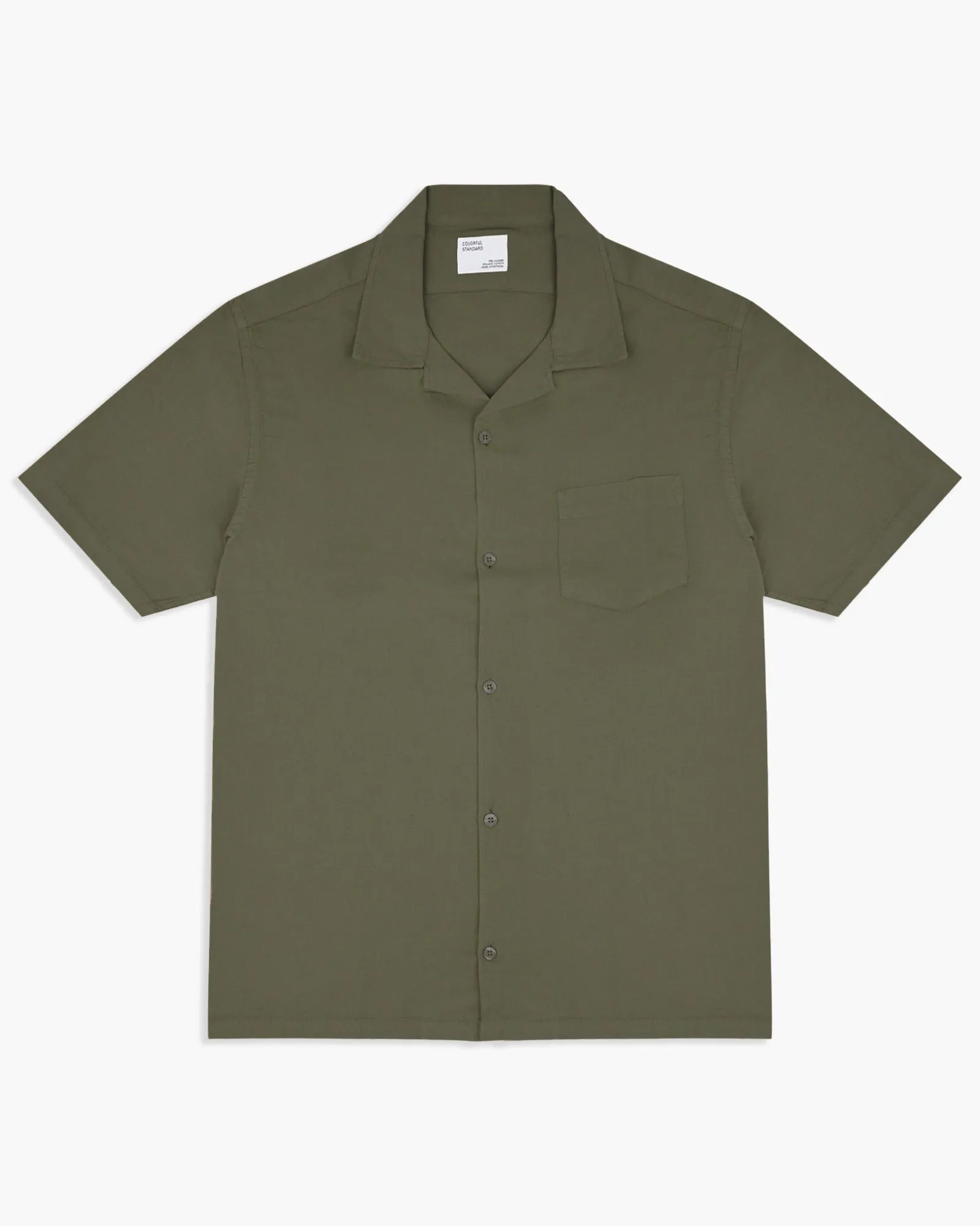 Colorful Standard Linen Shirt - Hunter Green