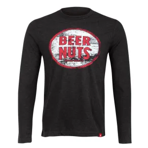Comfy Distressed T-Shirt Long Sleeve Black