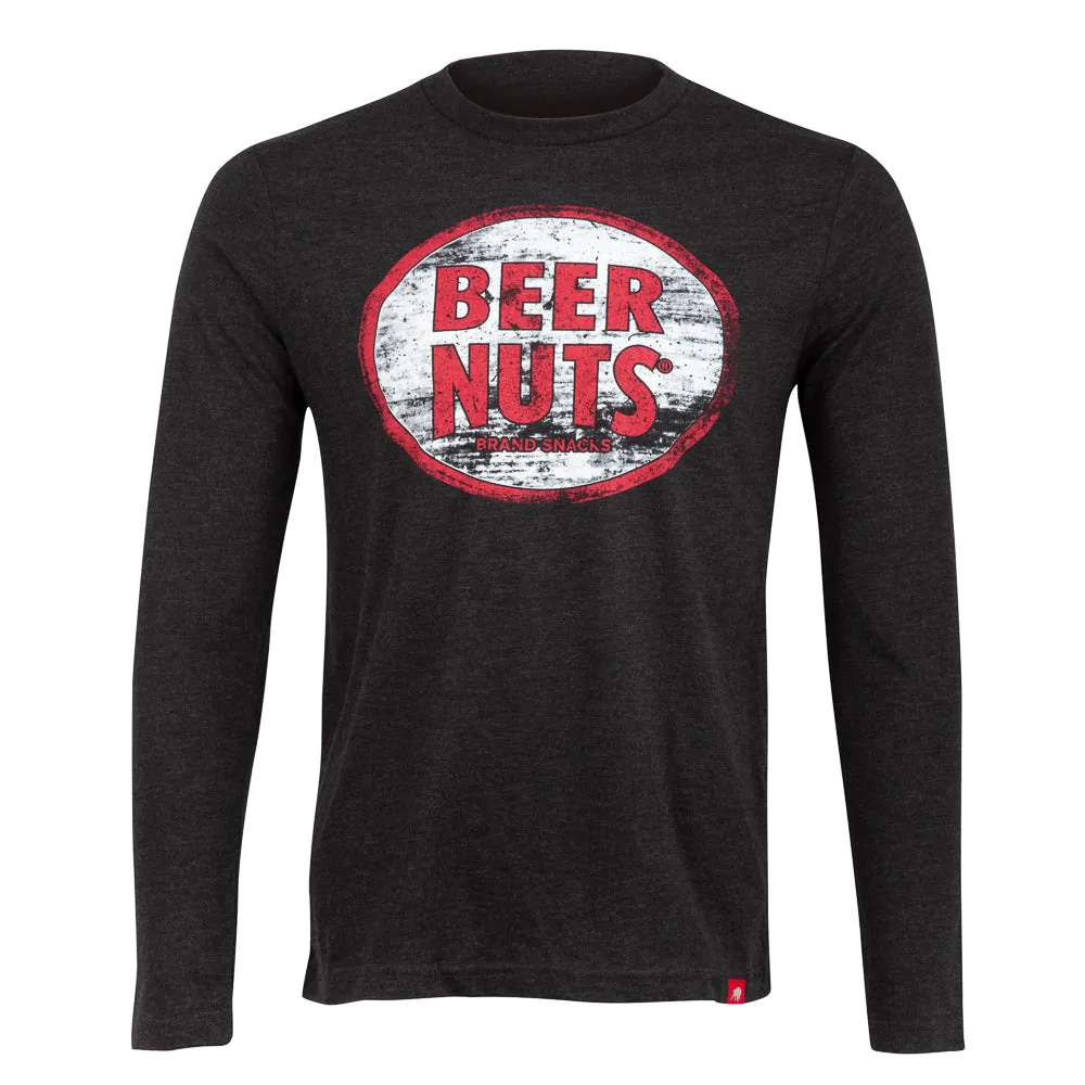 Comfy Distressed T-Shirt Long Sleeve Black