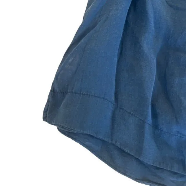 Cotton Blouse with Balloon Sleeve