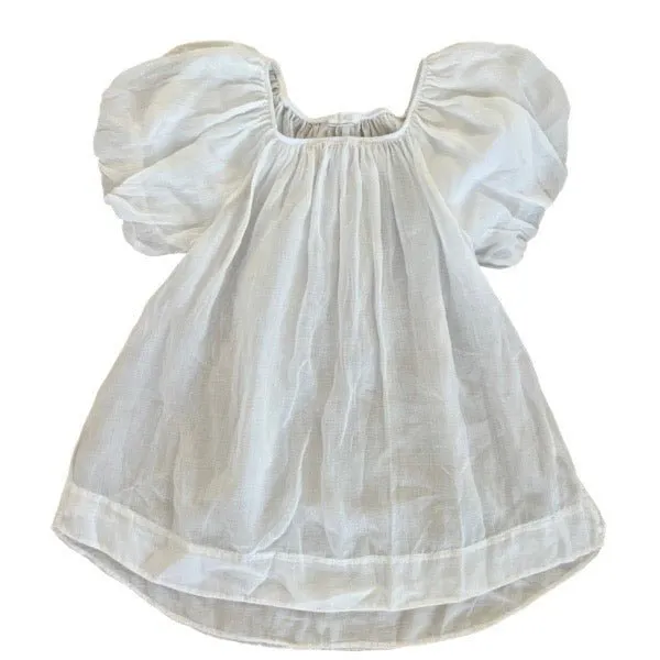 Cotton Blouse with Balloon Sleeve
