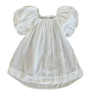Cotton Blouse with Balloon Sleeve