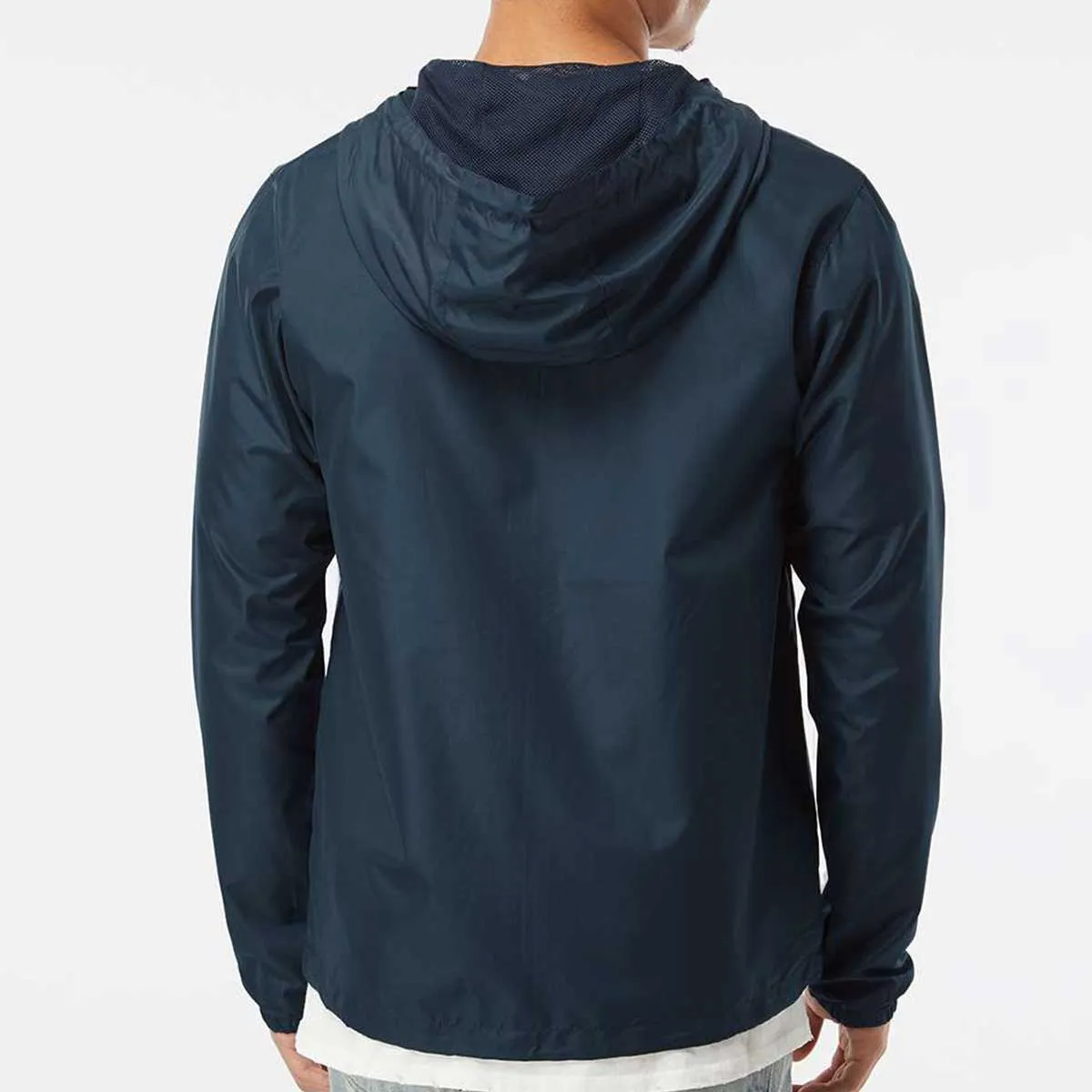 Customized Lightweight Windbreaker Full-Zip Jacket with Crossed Axes Embroidery