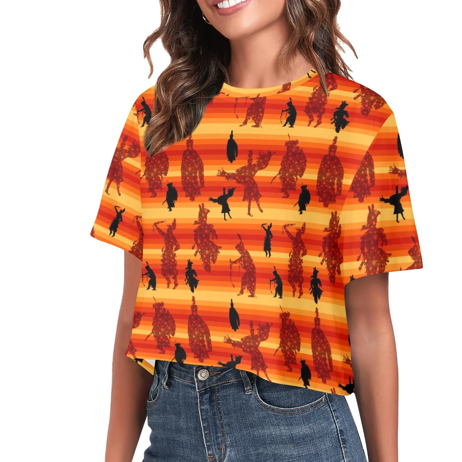 Dancers Brown Women's Cropped T-shirt