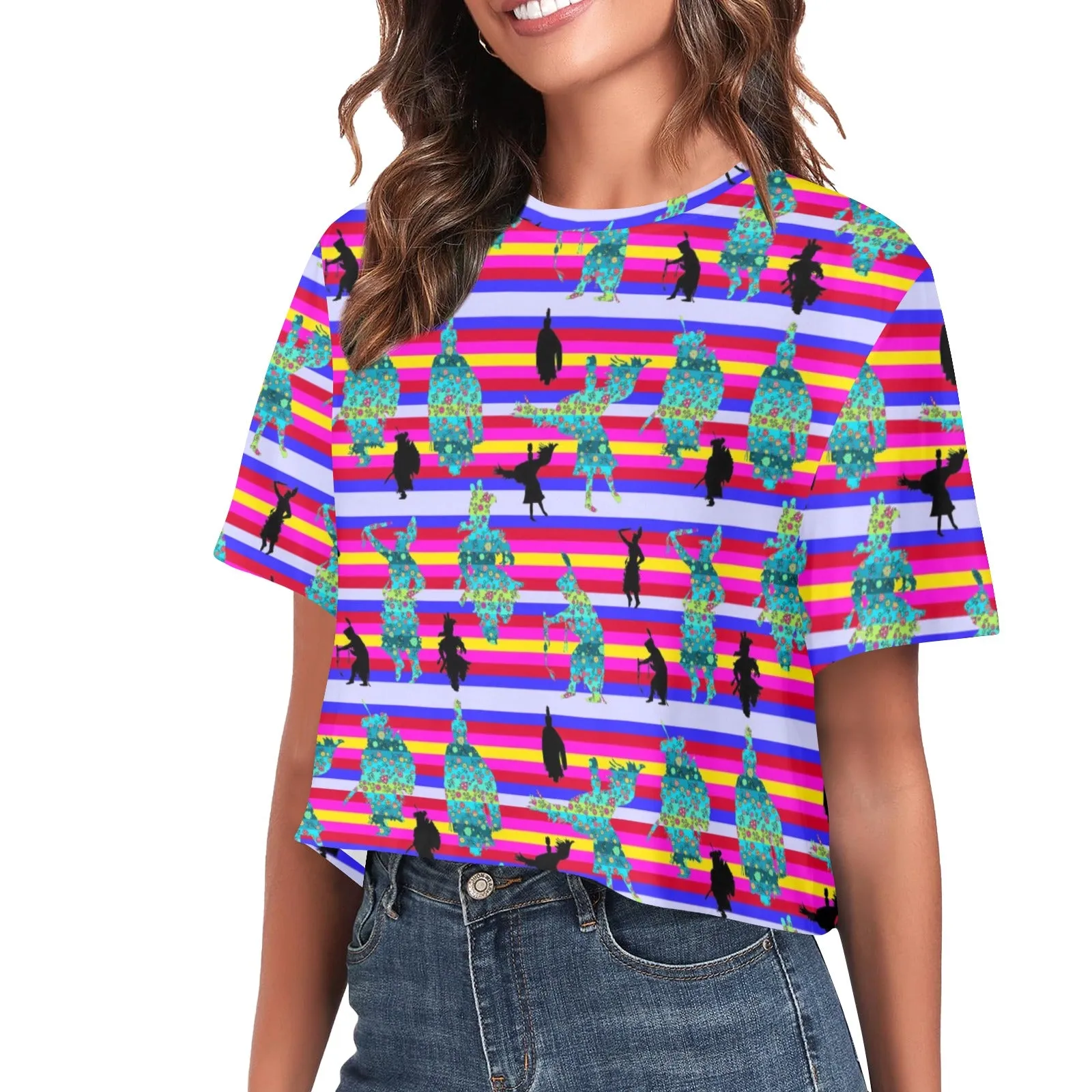 Dancers Sky Dance Women's Cropped T-shirt