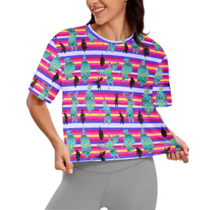 Dancers Sky Dance Women's Cropped T-shirt