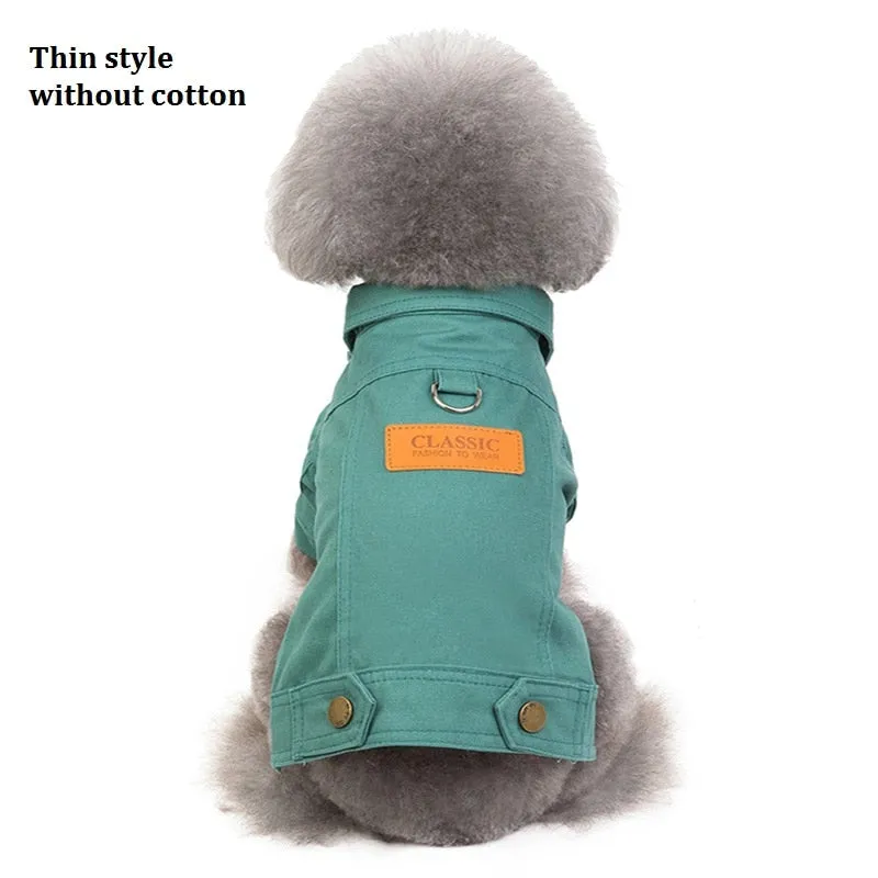 Denim Coat Jeans Costume Chihuahua Poodle