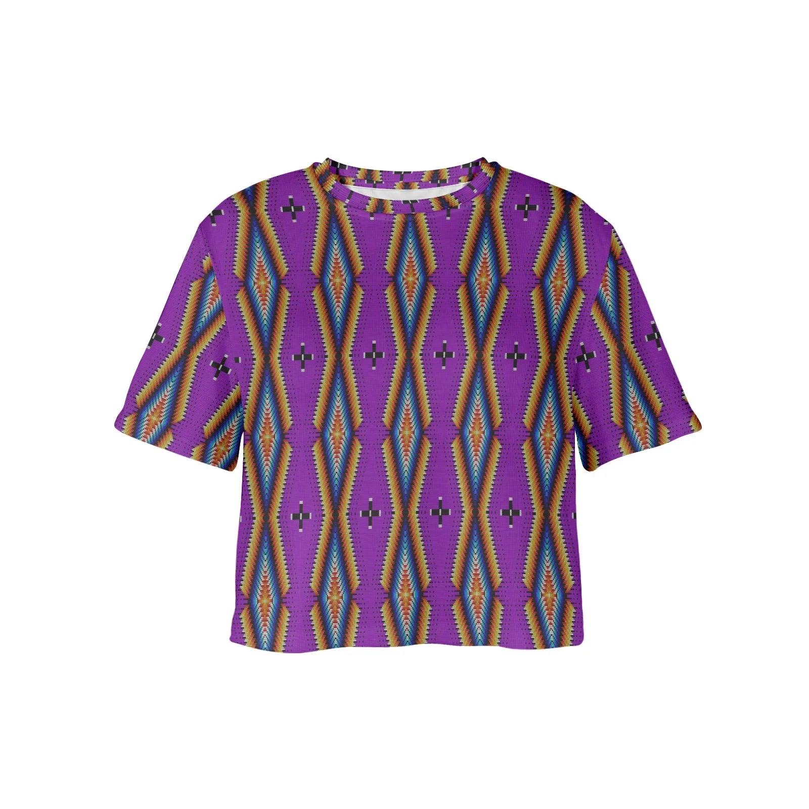Diamond in the Bluff Purple Women's Cropped T-shirt