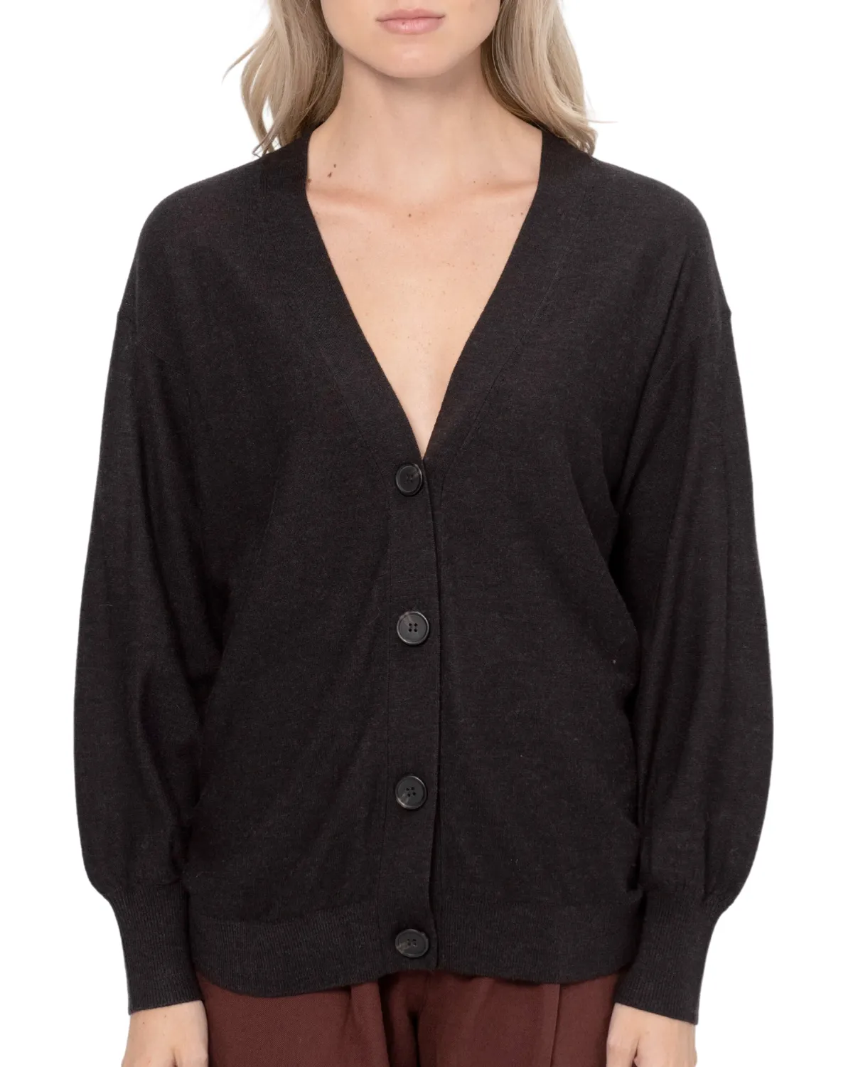 Drippy Tissue Cardigan (Deep Espresso)