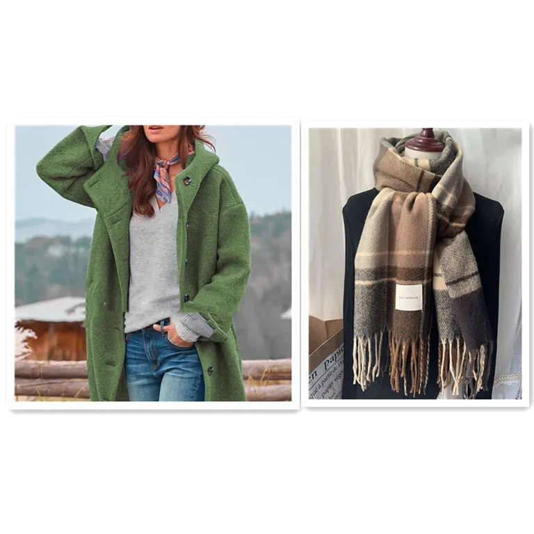 Evelyn™ | Thickened Tweed Trench Coat for Women
