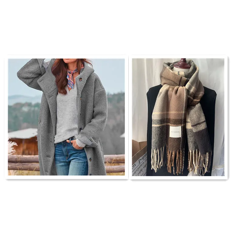 Evelyn™ | Thickened Tweed Trench Coat for Women