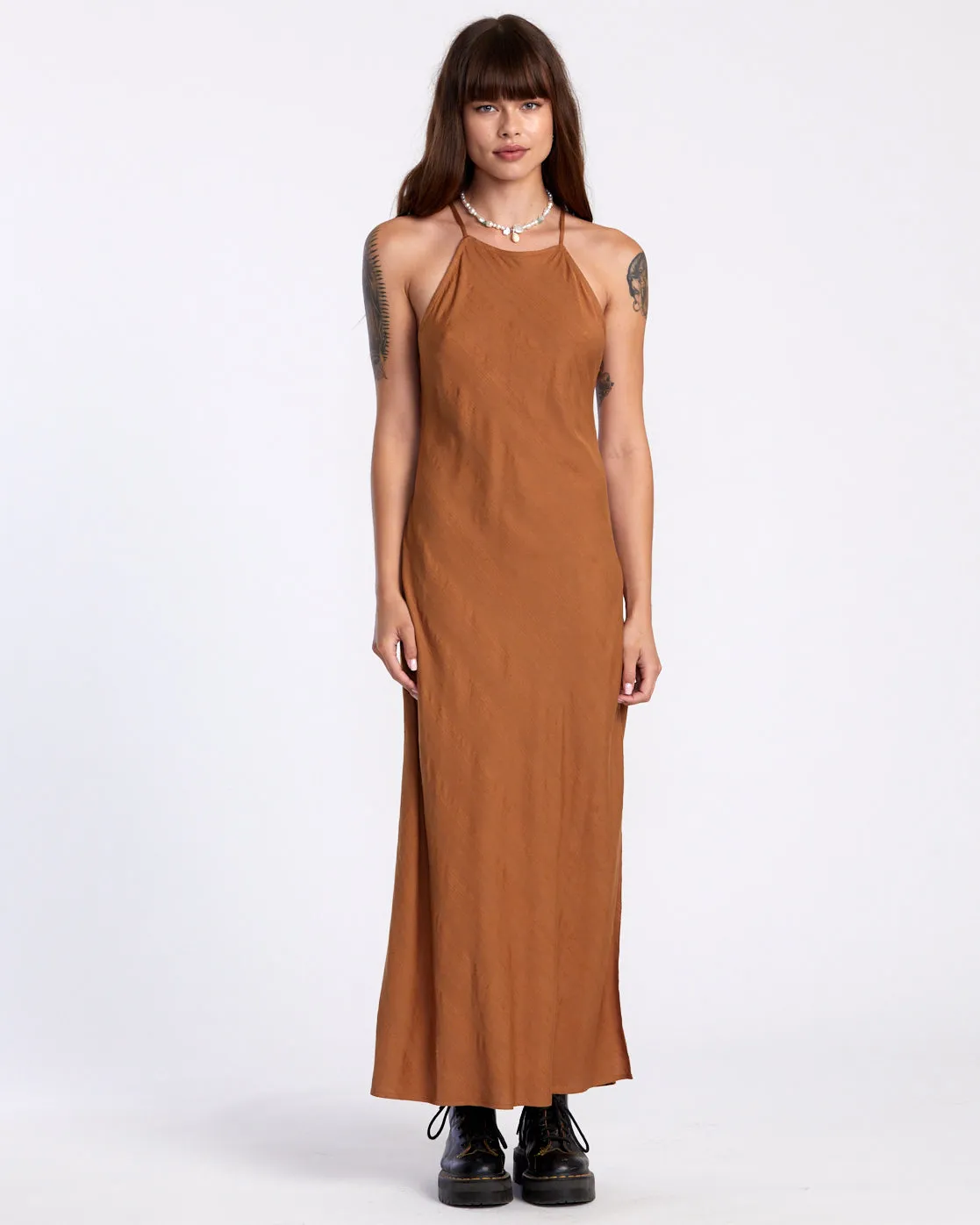 Exile Midi Sun Dress - Camel
