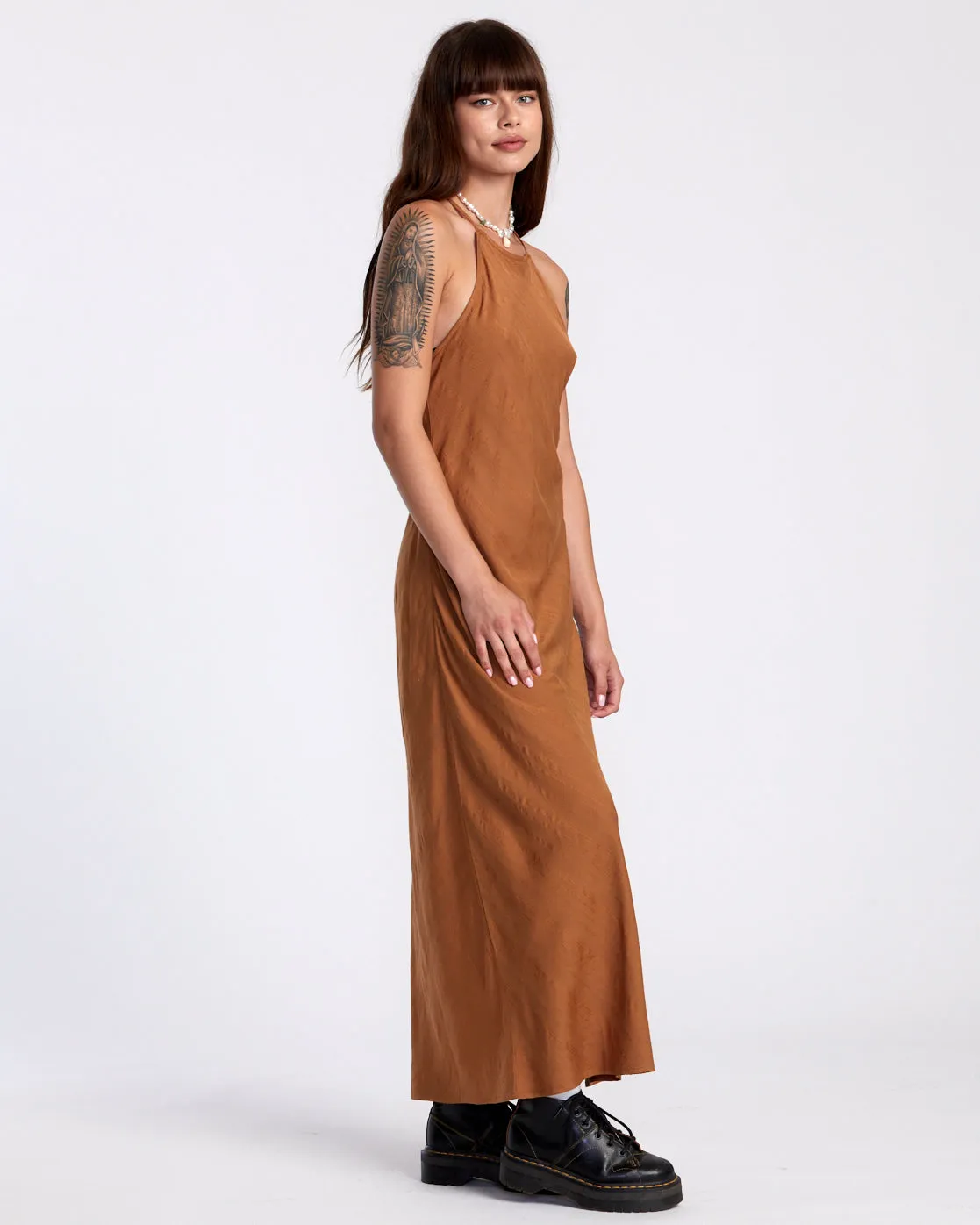 Exile Midi Sun Dress - Camel