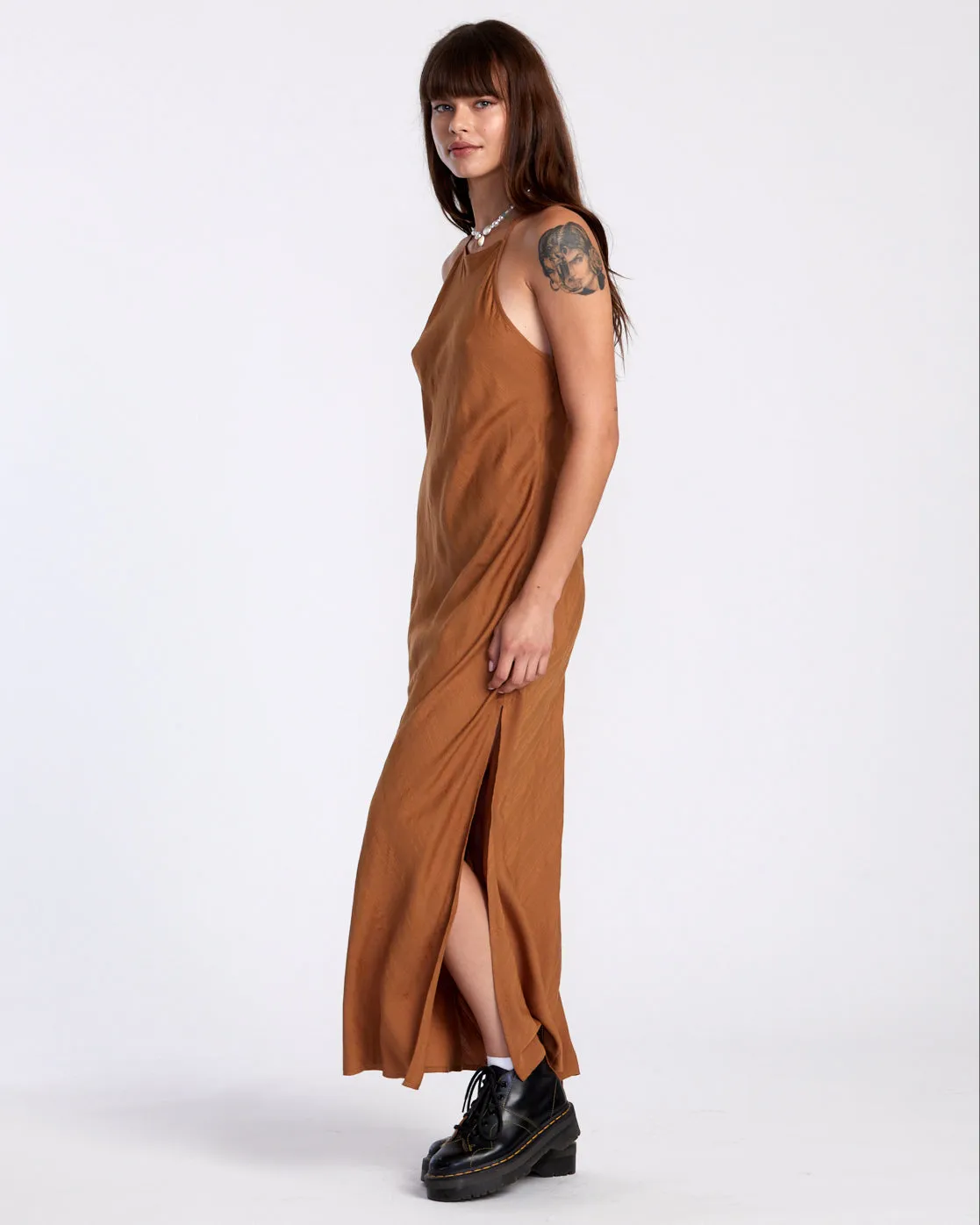 Exile Midi Sun Dress - Camel