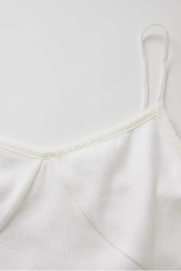 Fit and Flare Cotton Midi Dress with Side Pockets
