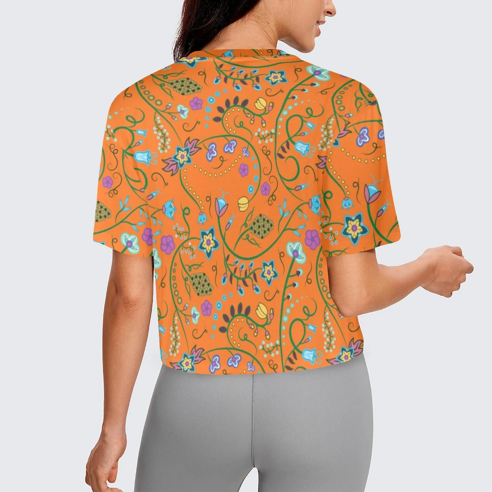 Fresh Fleur Carrot Women's Cropped T-shirt