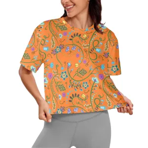Fresh Fleur Carrot Women's Cropped T-shirt