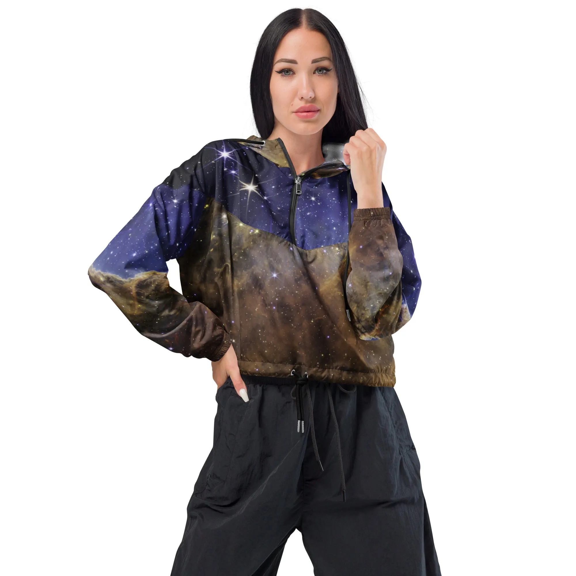 Galaxy Women’s cropped windbreaker
